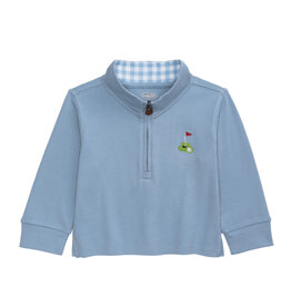 Mudpie Light Blue Golf Quarter Zip