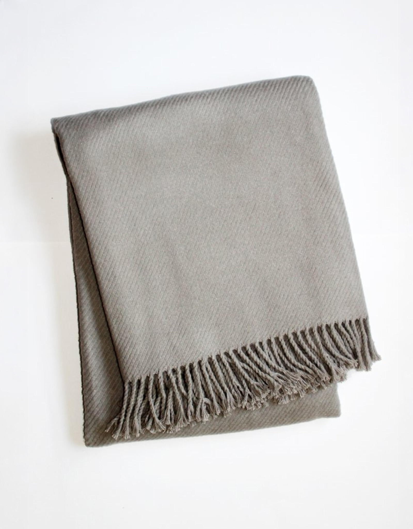 A Soft Idea Light Grey Cotton Throw