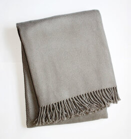A Soft Idea Light Grey Cotton Throw