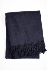 A Soft Idea Navy Cotton Throw