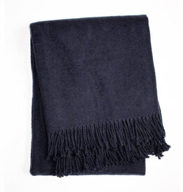 A Soft Idea Navy Cotton Throw