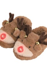 Mudpie Reindeer Light-Up Slippers