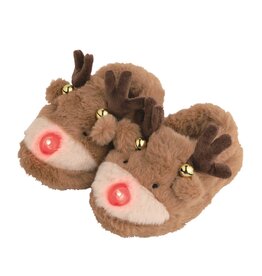 Mudpie Reindeer Light-Up Slippers