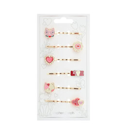Stephen Joseph Heart Enamel Hair Pins