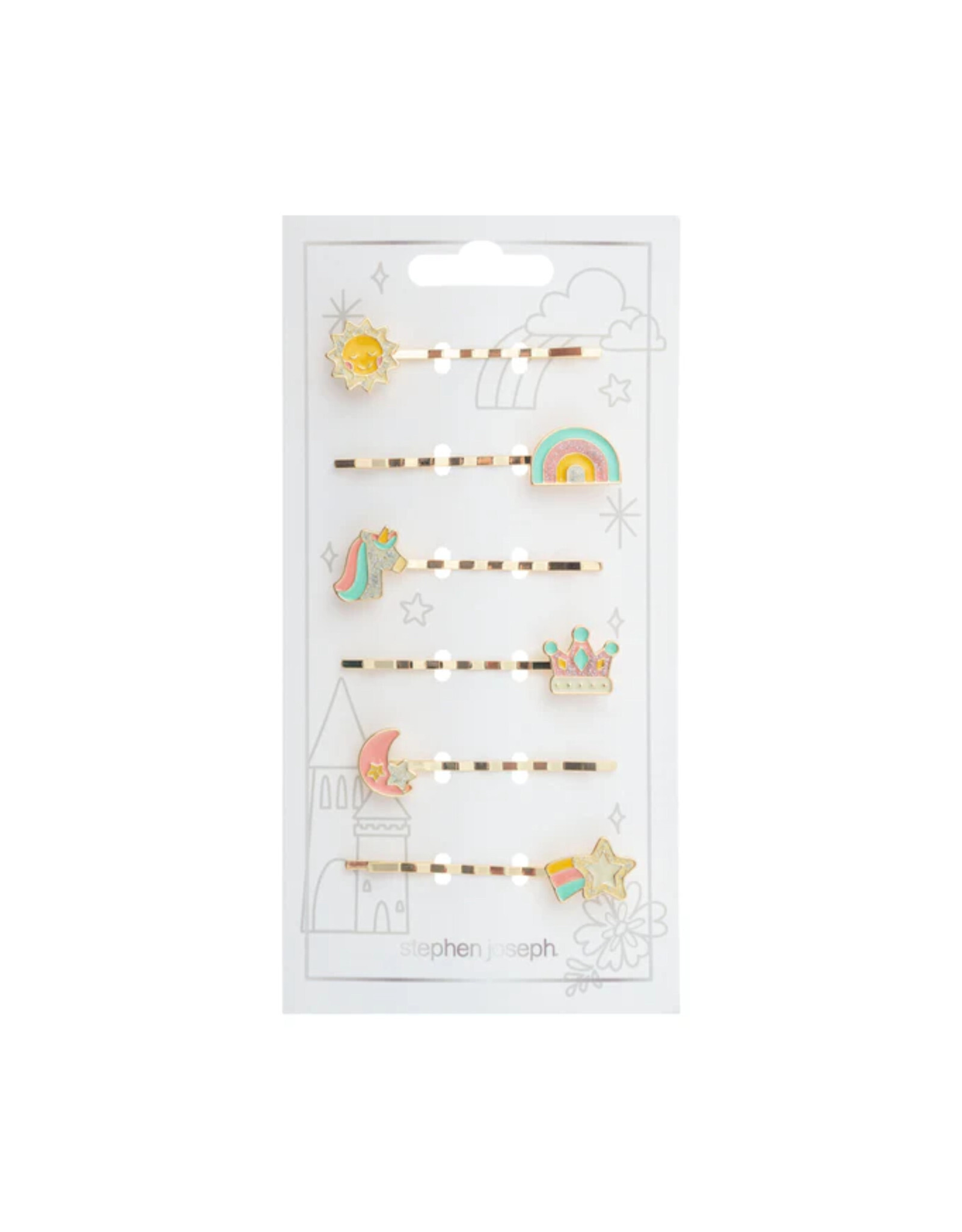 Stephen Joseph Enamel Hair Pins Unicorn