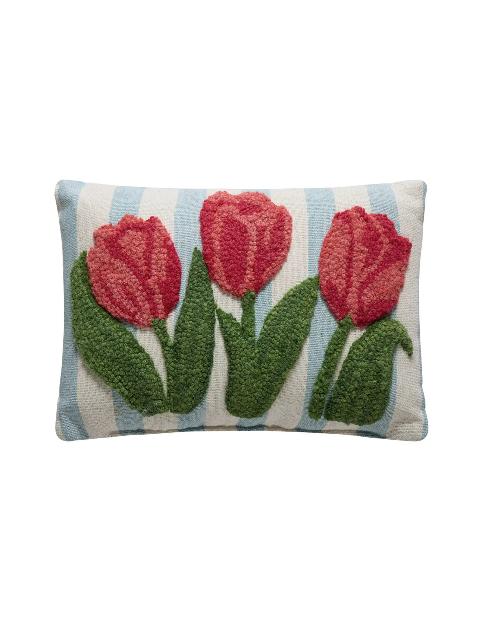 Stripe Tulips Hook Pillow