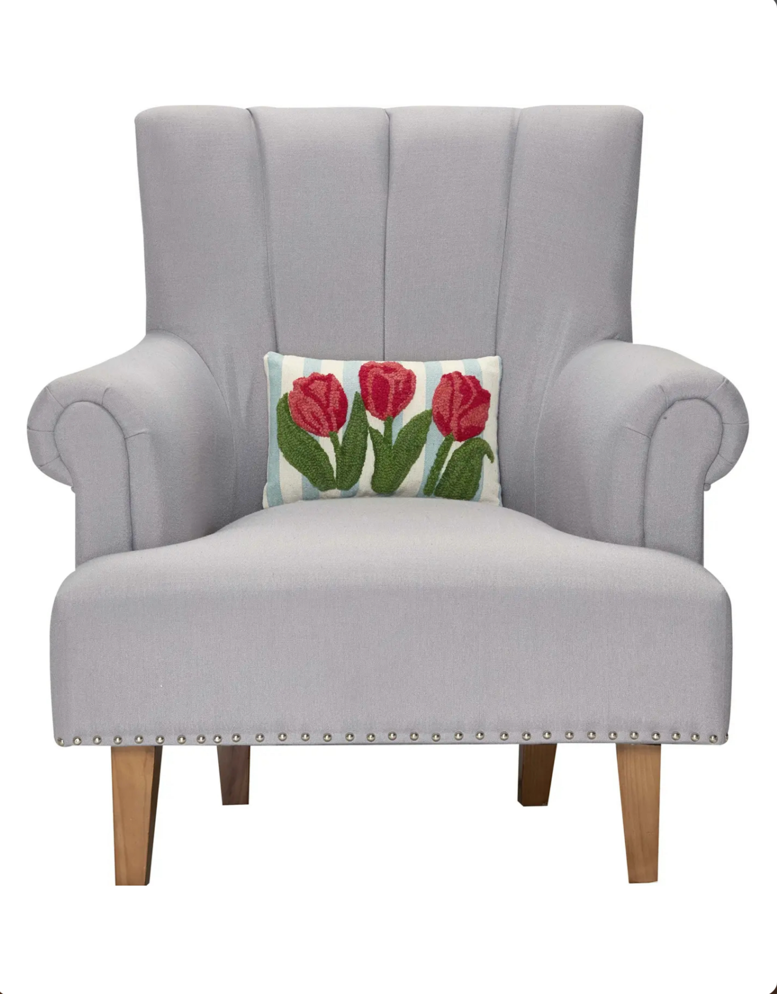 Stripe Tulips Hook Pillow