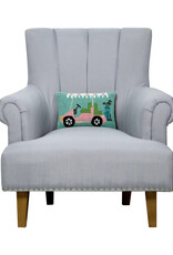 Pink Golf Cart Hook Pillow