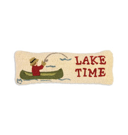 Chandler Four Corners Lake Time Hooked Wool Lumbar Pillow