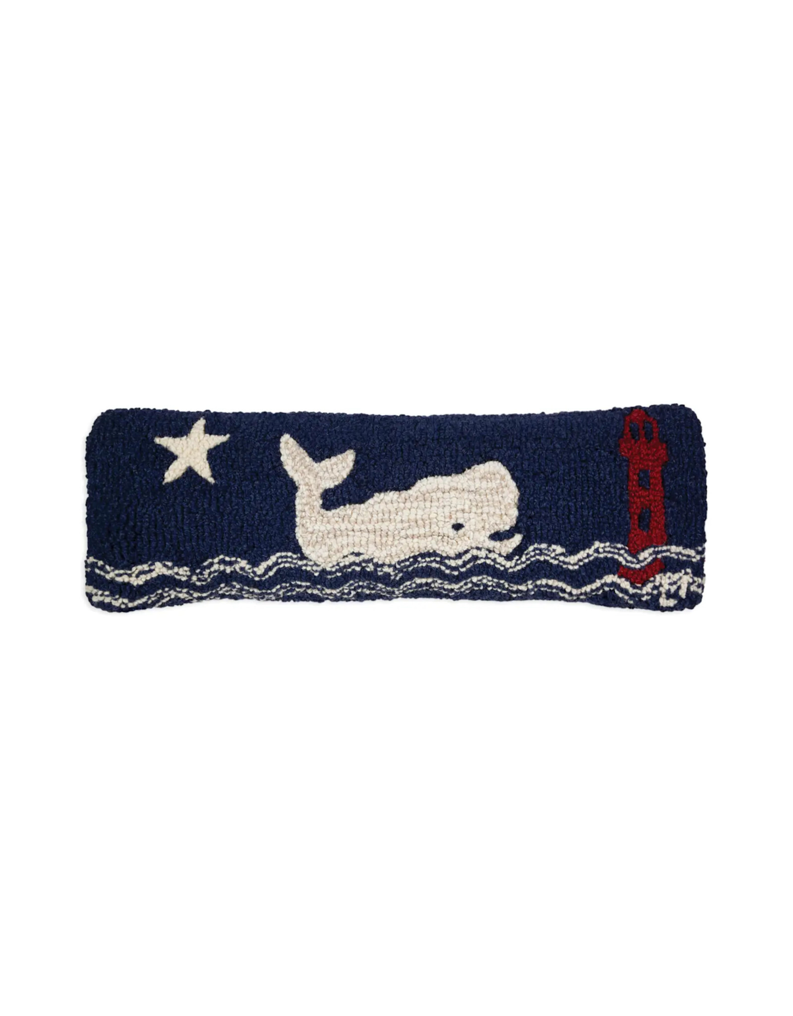 Chandler Four Corners Whale Watch Hooked Wool Lumbar Pillow