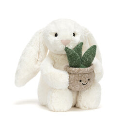 Jelly Cat Cream Bunny with Plant