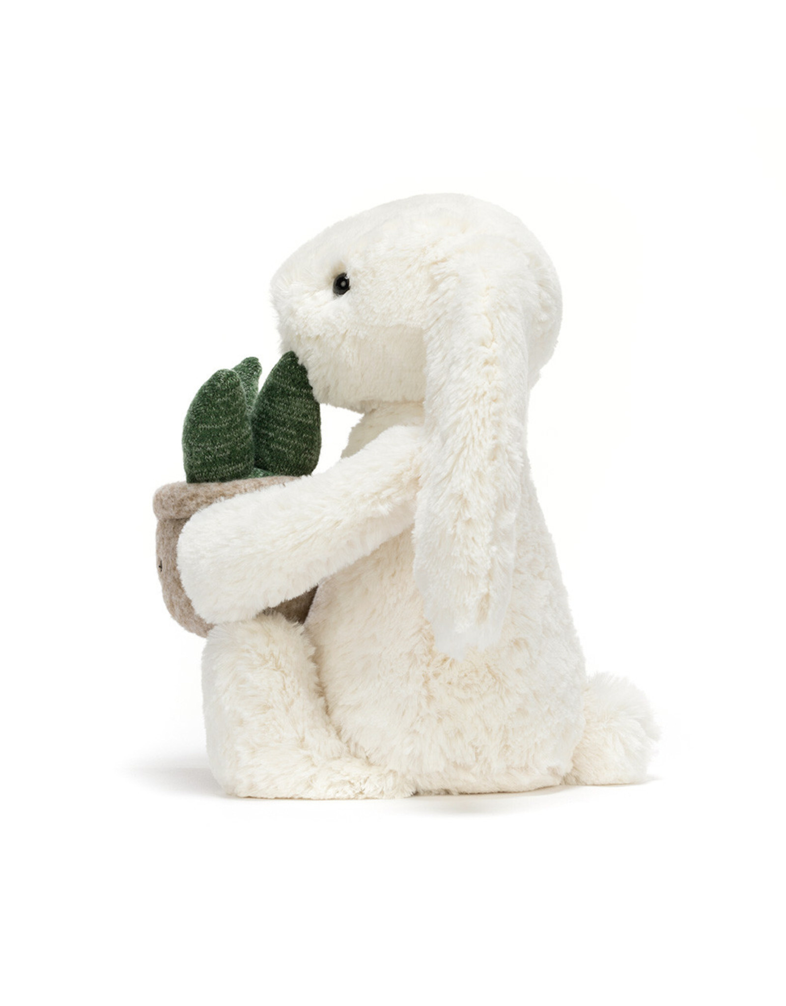 Jelly Cat Cream Bunny with Plant