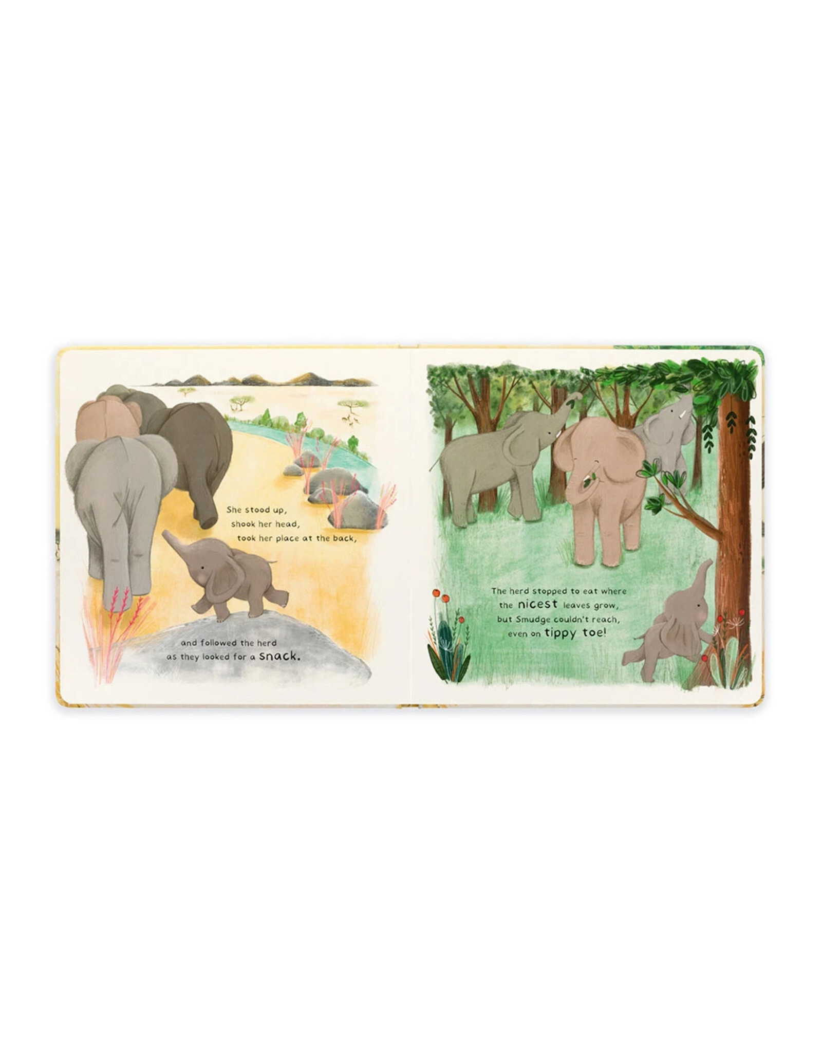 Jelly Cat Smudge the Littlest Elephant Book