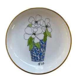 Toute-Petite Magnolia Flowers Ring Dish
