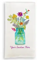 French Graffiti Wildflowers Towel Lake Forest