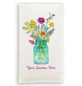 French Graffiti Wildflowers Towel Lake Forest