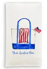 French Graffiti Beach Bag Towel Lake Bluff