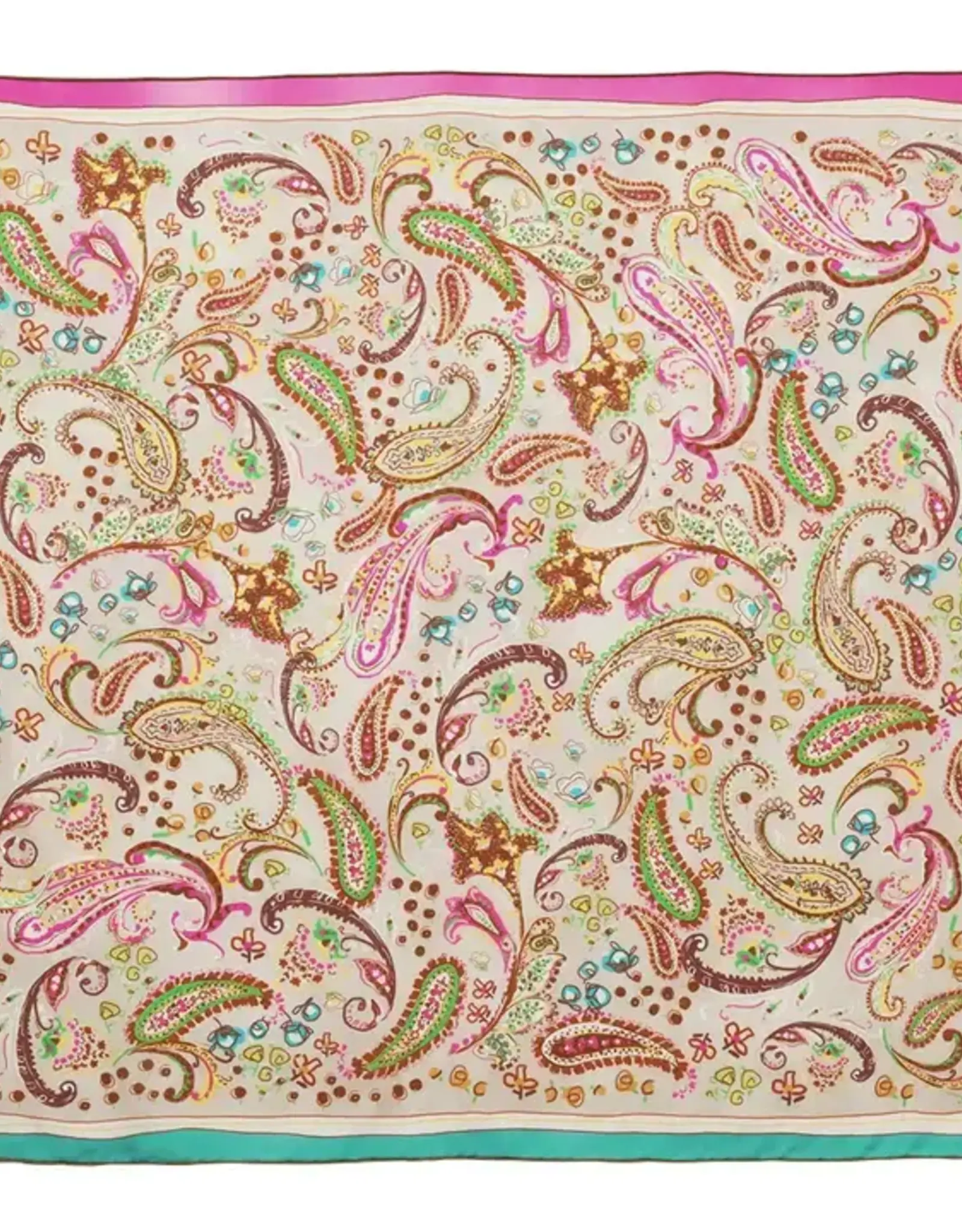 Fraas Bright Paisley Silk Square Multi
