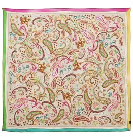 Fraas Bright Paisley Silk Square Multi