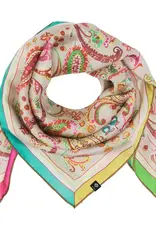 Fraas Bright Paisley Silk Square Multi