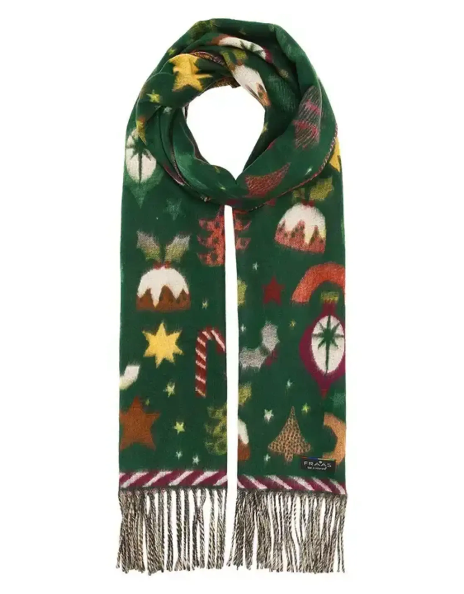 Fraas Classic Christmas Cashmink Scarf Bottle
