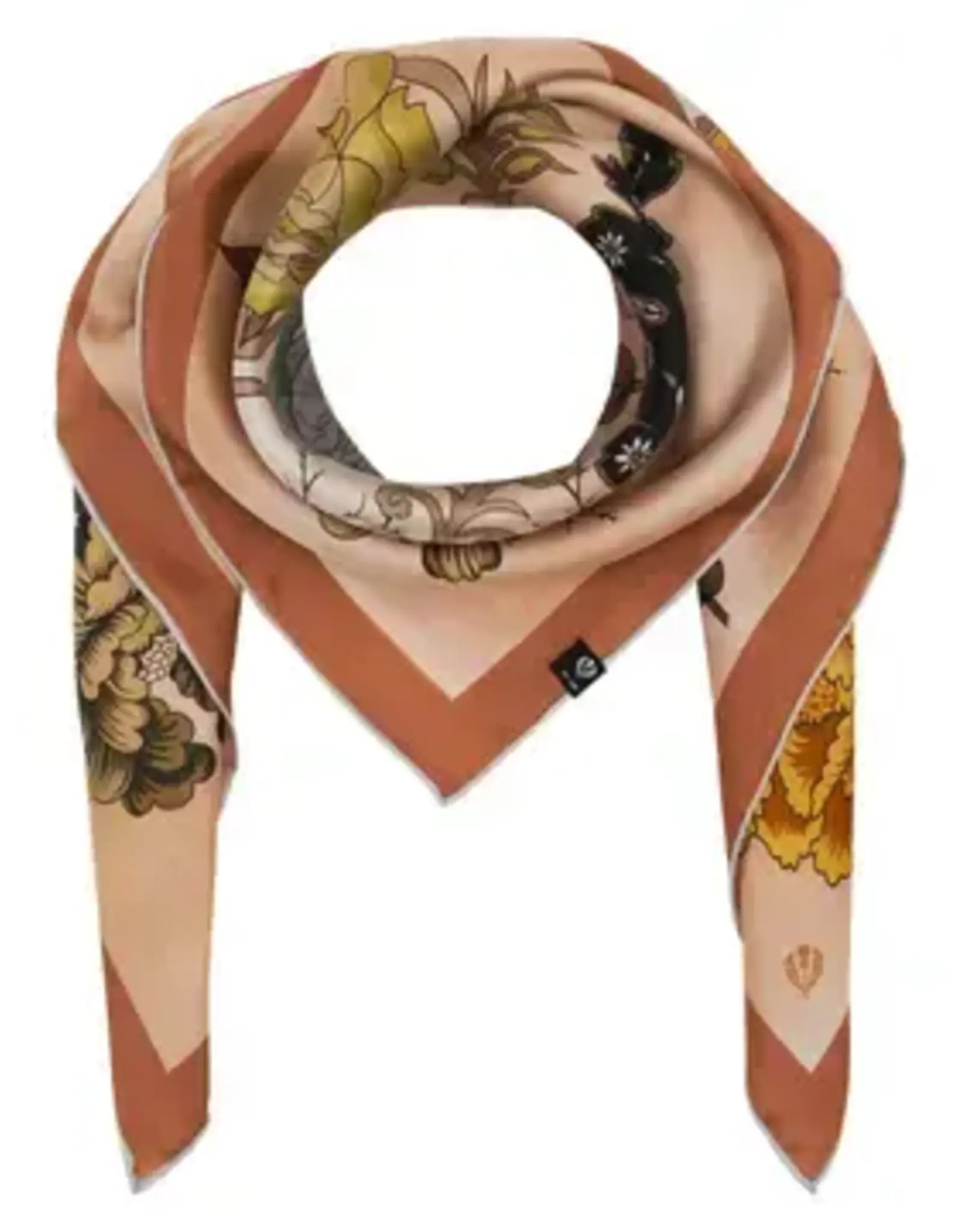Fraas Royal Flora Silk Square Butter Cream