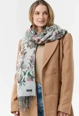 Fraas Ornamental Ombre Scarf Zen Blue