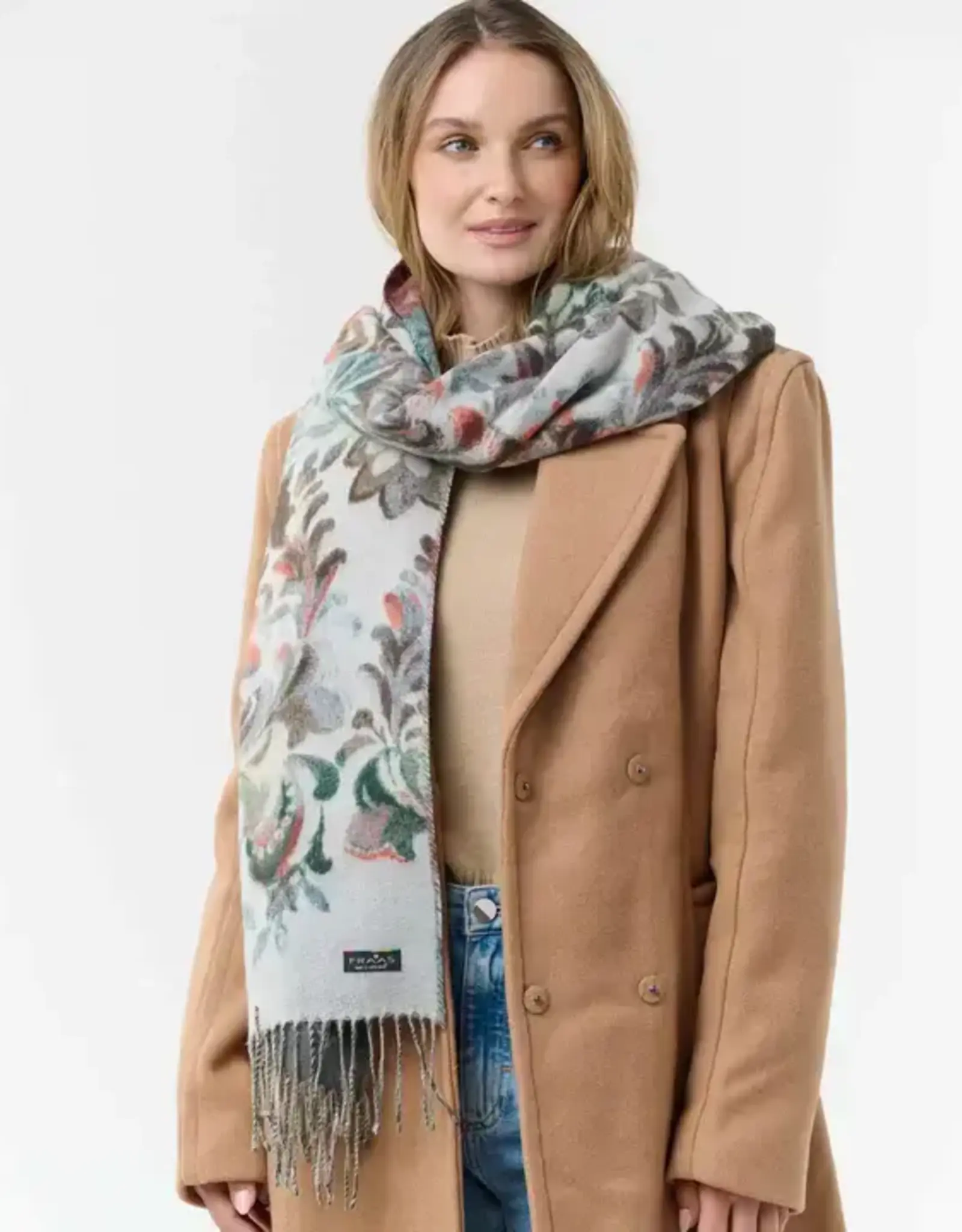 Fraas Ornamental Ombre Scarf Zen Blue