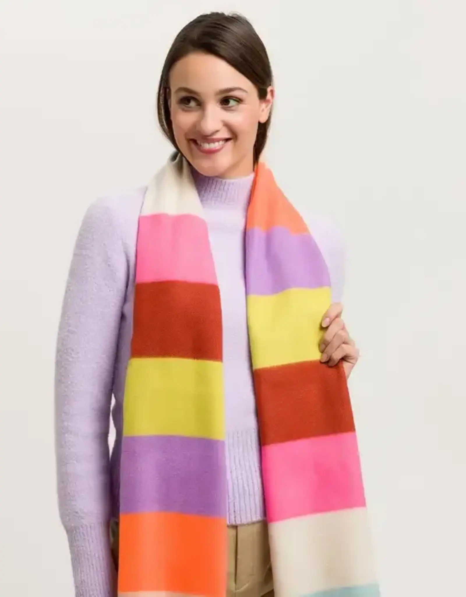 Fraas Multi Stripes Cashmink Scarf