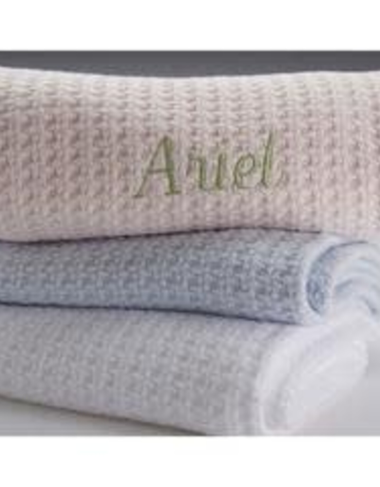 A Soft Idea Basketweave Blanket Blue