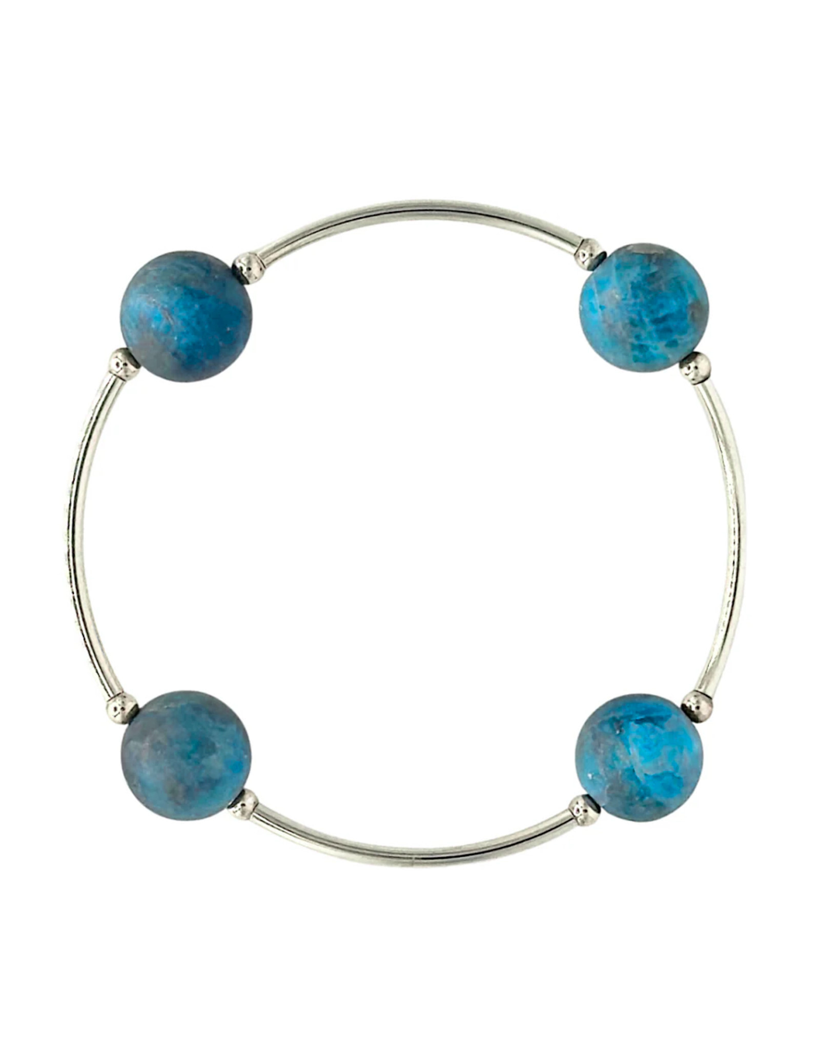 Made As Intended  12mm Apatite Blessing Bracelet