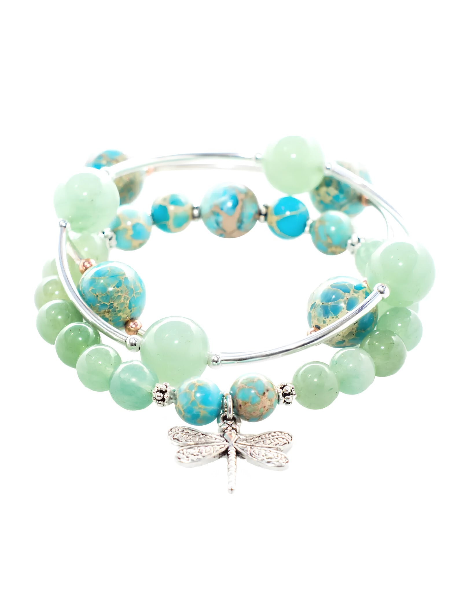 Made As Intended 12mm Blue Jasper Blessing Bracelet