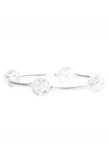 Made As Intended 12mm Snowflake Quartz Blessing Bracelet