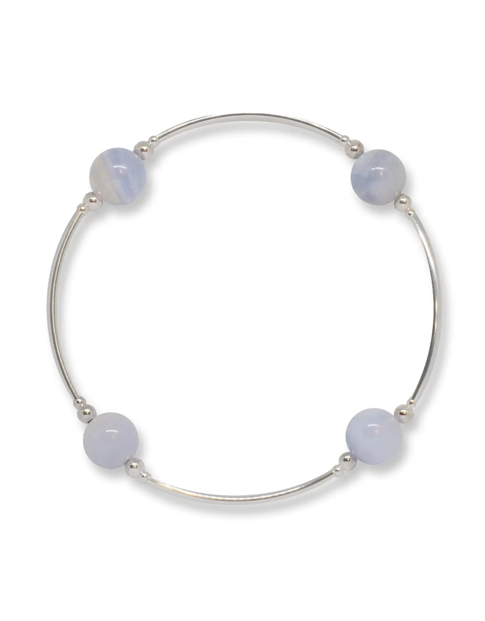 Made As Intended 8mm Blue Lace Agate Blessing Bracelet