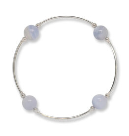 Made As Intended 8mm Blue Lace Agate Blessing Bracelet