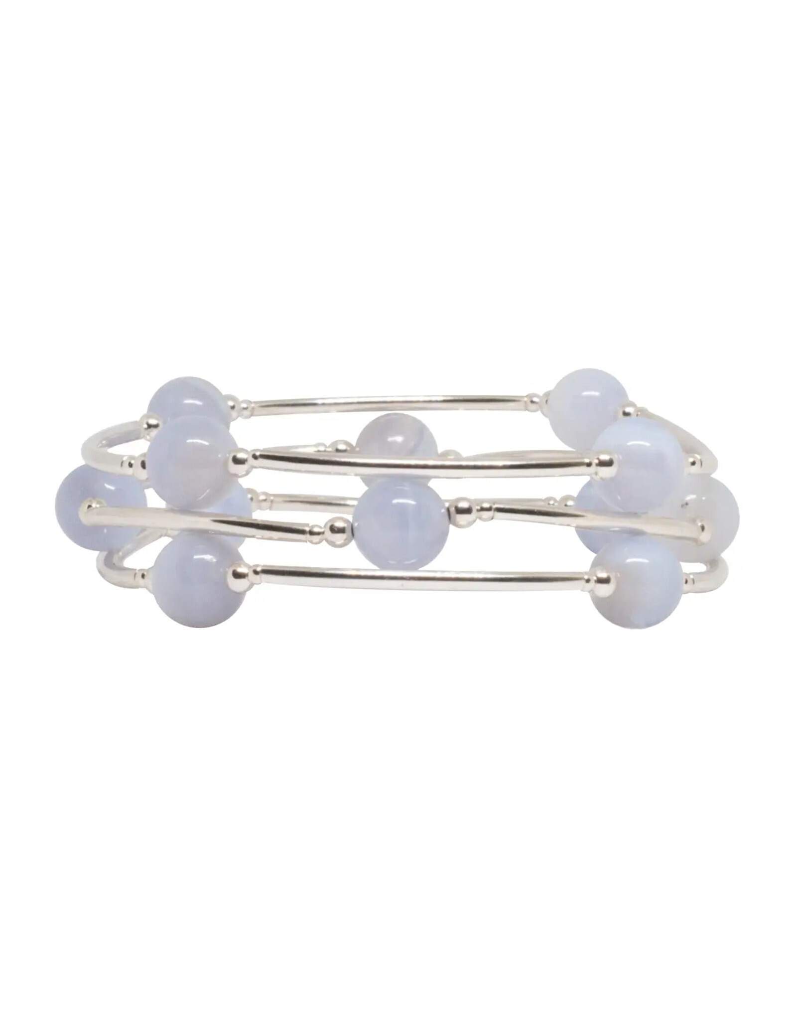Made As Intended 8mm Blue Lace Agate Blessing Bracelet