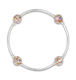 Made As Intended 8mm Confetti Murano Glass Blessing Bracelet