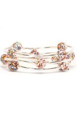 Made As Intended 8mm Confetti Murano Glass Blessing Bracelet