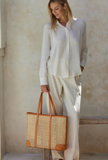 The Winding Road Oversized Rattan Cane Weave Tote