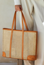 The Winding Road Oversized Rattan Cane Weave Tote
