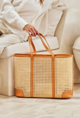 The Winding Road Oversized Rattan Cane Weave Tote