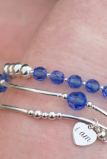 Made As Intended 8mm Sapphire Crystal Blessing Bracelet