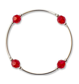 Made As Intended 8mm Ruby Red Crystal Blessing Bracelet