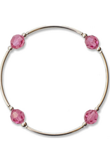 Made As Intended 8mm Rose Crystal Blessing Bracelet