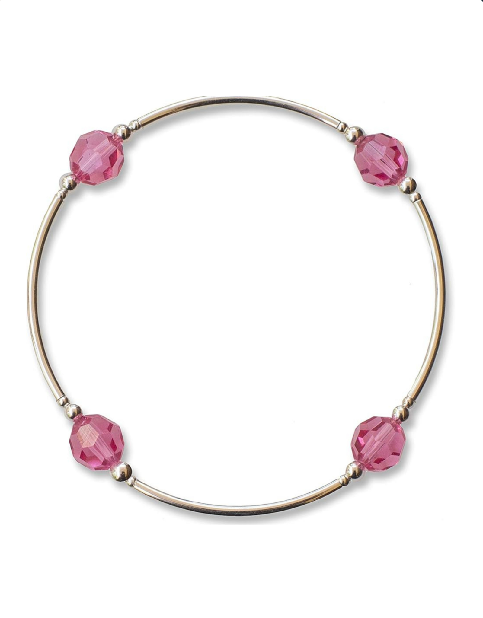 Made As Intended 8mm Rose Crystal Blessing Bracelet