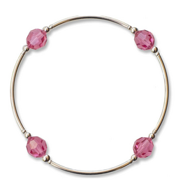 Made As Intended 8mm Rose Crystal Blessing Bracelet