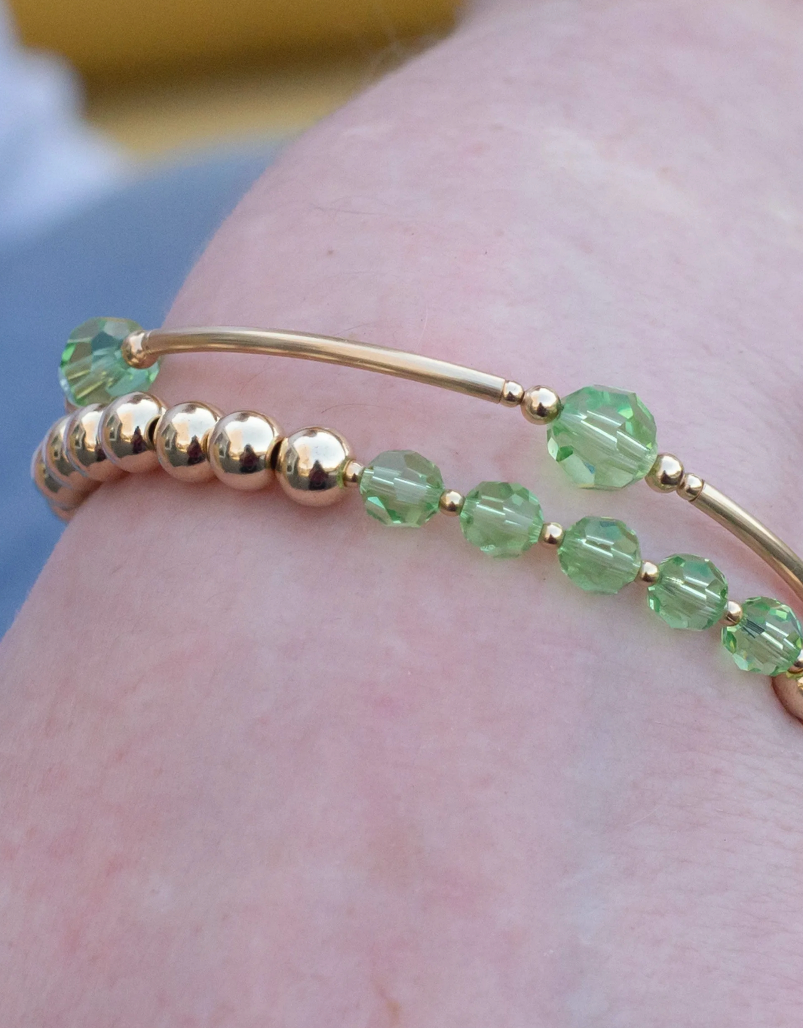 Made As Intended 8mm Peridot Crystal Blessing Bracelet
