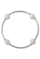 Made As Intended 8mm Snowflake Quartz Blessing Bracelet