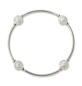 Made As Intended 8mm Snowflake Quartz Blessing Bracelet