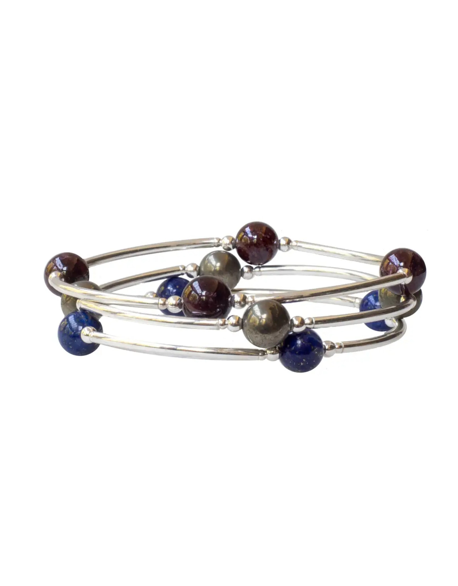 Made As Intended 8mm Lapis Blessing Bracelet
